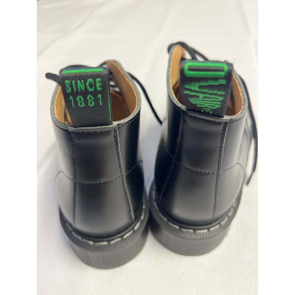 Solovair Black Leather Greasy 3 Eye Chukka Boot 5 1/2 New - Picture 4 of 7